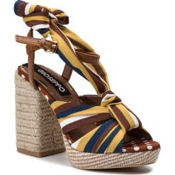 Espadryle GIOSEPPO - Oia 47755 Tan. Pomarańczowe espadryle damskie Gioseppo, bez wzorów, ze skóry, bez obcasa, na obcasie. W wyprzedaży za 209,00 zł.