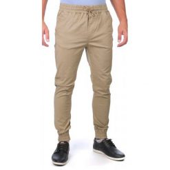 Joggery męskie: Globe Spodnie Męskie Goodstock Jogger 30 Beżowy
