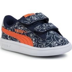 Sneakersy PUMA - Smash V2 Monster Family V Inf 371192 02 Peacoat/Firecracker/Pw/Hs. Niebieskie trampki chłopięce Puma, bez wzorów, ze skóry ekologicznej, na rzepy. Za 169,99 zł.