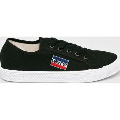 Levi's - Tenisówki Malibu. Czarne trampki męskie marki Levi's®, z gumy, na sznurówki. Za 189,90 zł.