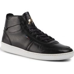 Sneakersy LE COQ SPORTIF - Prestige 1920715 Black. Czarne sneakersy męskie le coq sportif, na co dzień, bez wzorów, ze skóry ekologicznej, klasyczne, bez zapięcia. W wyprzedaży za 449,00 zł.