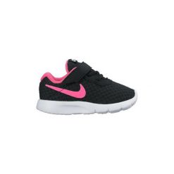 Buty Dziecko Nike Tanjun (TD) Toddler Girls' Shoe. Czarne trampki dziewczęce Nike, bez wzorów, bez zapięcia. Za 157,18 zł.
