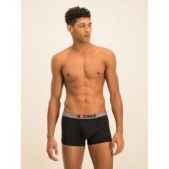 Bokserki Dsquared2 Underwear D9LC92430. Czarne bokserki męskie Dsquared2 Underwear, bez wzorów, z elastanu. W wyprzedaży za 129,00 zł.