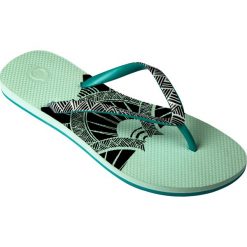 Japonki TO 500 Supa damskie. Zielone klapki damskie OLAIAN, bez wzorów, z kauczuku, sportowe, bez kołnierzyka. Za 39,99 zł.