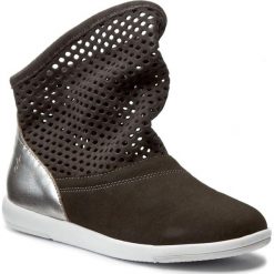 Botki EMU AUSTRALIA - Numeralla W11071 Charcoal/Silver. Szare botki damskie na zamek EMU Australia, z materiału. W wyprzedaży za 319,00 zł.