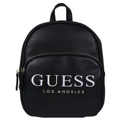 Guess Damski Plecak Logo Small Backpack Multi. Czarne plecaki damskie marki Guess, z aplikacjami. Za 0,00 zł.