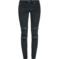 Gothicana by EMP Megan Jeansy damskie czarny. Czarne jeansy damskie marki Gothicana by EMP, z jeansu. Za 164,90 zł.