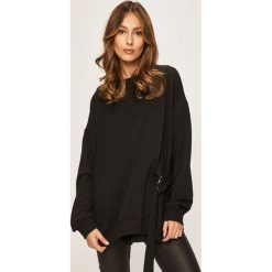 Answear - Bluza. Czarne bluzy damskie ANSWEAR, s, bez wzorów, z bawełny, bez rękawów, bez kaptura. W wyprzedaży za 79,90 zł.