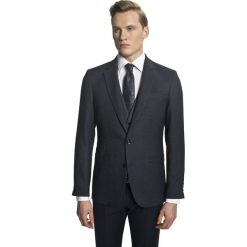 Marynarka bargoni granatowy slim fit. Niebieskie marynarki męskie Recman, m, bez wzorów. Za 399,99 zł.
