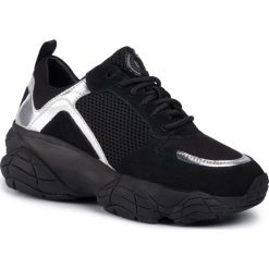Sneakersy POLLINI - SA15106G08T4400A Mix Nero. Czarne półbuty damskie Pollini, z zamszu. W wyprzedaży za 539,00 zł.