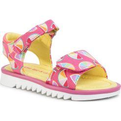 Sandały AGATHA RUIZ DE LA PRADA - 202961 M A-Coral Y Mandarinas. Różowe sandały dziewczęce Agatha Ruiz de la Prada, ze skóry ekologicznej, bez zapięcia. Za 159,00 zł.