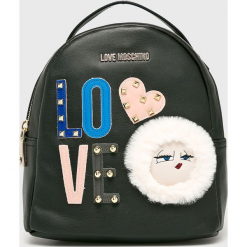 Love Moschino - Plecak. Szare plecaki damskie Love Moschino, z materiału. Za 739,90 zł.