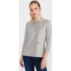 Tommy Hilfiger Essential Polo Koszulka Szary. Szare koszulki damskie TOMMY HILFIGER, s, bez wzorów, z elastanu, polo, bez rękawów. Za 324,95 zł.