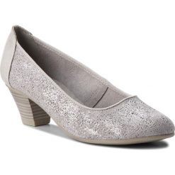 Półbuty JANA - 8-22304-20 Grey/Silver 212. Szare półbuty damskie marki Jana, bez wzorów, ze skóry, bez obcasa, na obcasie, bez zapięcia. W wyprzedaży za 159,00 zł.