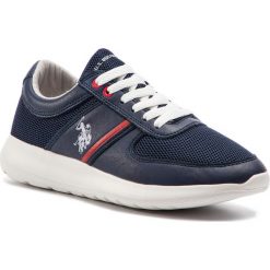 Sneakersy U.S. POLO ASSN. - Dillier FAREL4027S9/MY1 Dkbl. Niebieskie sneakersy męskie U.S. Polo Assn., na co dzień, bez wzorów, ze skóry ekologicznej, eleganckie, bez zapięcia. W wyprzedaży za 179,00 zł.