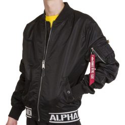 ALPHA INDUSTRIES MA-1 LW AR > 12610403. Kurtki męskie Alpha Industries, xxl, bez wzorów, z nylonu, klasyczne, bez kaptura. Za 669,99 zł.