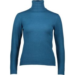 Sweter w kolorze morskim. Niebieskie swetry damskie marki Cashmere & Jackets, s, bez wzorów, z kaszmiru, bez rękawów, bez kaptura. W wyprzedaży za 144,95 zł.