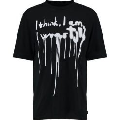 Tiger of Sweden Jeans FLUKE Tshirt z nadrukiem black. Czarne koszulki polo męskie marki Tiger of Sweden Jeans, xl, z nadrukiem, z bawełny. Za 289,00 zł.