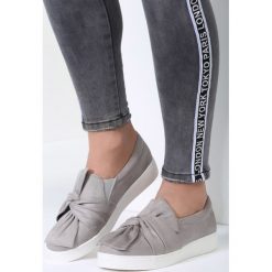 Trampki damskie slip on: Szare Slip On Acacia