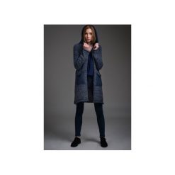 Sweter z kapturem DALET granatowy melange. Szare swetry klasyczne damskie marki Debora vogel, z dzianiny, z kapturem. Za 289,00 zł.