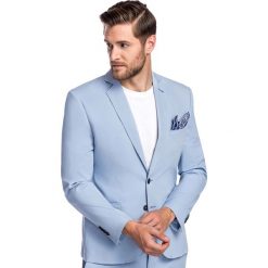 Marynarka MARTINO MANS000258. Niebieskie marynarki męskie Giacomo Conti, na lato, s, bez wzorów, z elastanu, eleganckie. Za 898,00 zł.