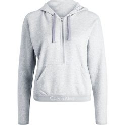 Bluzki, topy, tuniki: Calvin Klein Underwear HALF ZIP HOODIE Koszulka do spania grey