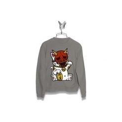 Bluza Kot w masce Kabuki Męska. Czarne bluzy męskie Failfake, s. Za 170,00 zł.