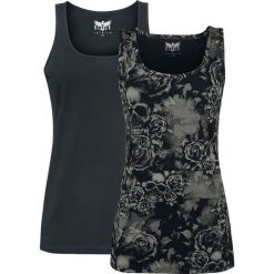 Topy damskie: Black Premium by EMP Evil Twin Top damski czarny/szary