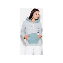 Bluzy damskie: Bluza K414 Niebieski