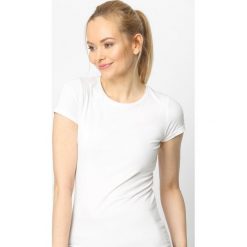 T-shirty damskie: Beżowy T-shirt Back To Basic