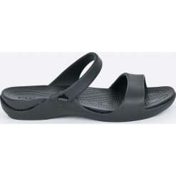 Crocs - Klapki. Czarne klapki damskie marki Crocs, z materiału. W wyprzedaży za 99,90 zł.