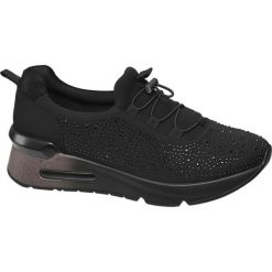 Sneakersy damskie Venice czarne. Czarne sneakersy damskie marki Venice, z materiału. Za 119,90 zł.