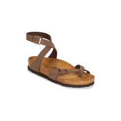 Sandały Birkenstock YARA. Pomarańczowe sandały damskie Birkenstock, bez wzorów, bez obcasa, bez zapięcia. Za 323,10 zł.