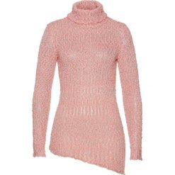 Swetry damskie: Sweter bonprix jasny koralowy - srebrny