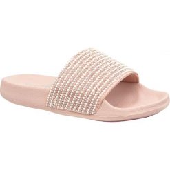 Różowe Klapki Skechers Pop Ups W 34210-LTPK. Różowe klapki damskie Inny, bez wzorów, z tworzywa sztucznego, bez obcasa. W wyprzedaży za 189,00 zł.