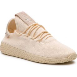 Buty adidas - Pw Tennis Hu W D96552 Ecrtin/Clowhi/Cblack. Brązowe buty sportowe damskie Adidas, bez wzorów, z tworzywa sztucznego, sportowe. Za 399,00 zł.