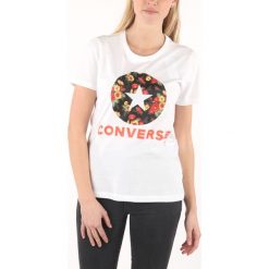 Converse Bloom Floral Koszulka Biały. Białe koszulki damskie Converse, l, z nadrukiem, z bawełny, bez kołnierzyka. Za 154,95 zł.