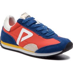 Sneakersy PEPE JEANS - Tahiti Retro Junior PBS30390 Crispy Red 241. Czerwone trampki chłopięce Pepe Jeans, bez wzorów, z jeansu, retro, na sznurówki. W wyprzedaży za 149,00 zł.