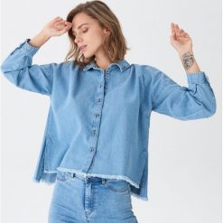 Jeansowa koszula oversize - Niebieski. Niebieskie koszule jeansowe damskie marki House, m. Za 89,99 zł.
