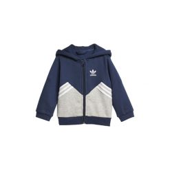 Bluzy dresowe Dziecko adidas Zestaw polarowy z bluzą z kapturem. Niebieskie bluzy chłopięce marki Adidas, z dresówki, z kapturem. Za 188,30 zł.