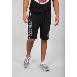 Krótkie spodenki Alpha Industries Odyssey 126336-03. Czarne spodenki i szorty męskie Alpha Industries, s, bez wzorów, krótkie. Za 273,99 zł.