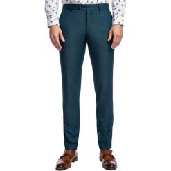 Spodnie LEONARDO GDZS900326. Zielone spodnie męskie Giacomo Conti, m, bez wzorów, z tkaniny, eleganckie. Za 349,00 zł.