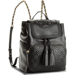Plecak TORY BURCH - Flemeing Backpack 45143 Black 001. Czarne plecaki damskie Tory Burch, bez wzorów, ze skóry. W wyprzedaży za 1449,00 zł.