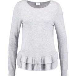 Swetry klasyczne damskie: Vila VIVICKA Sweter light grey melange