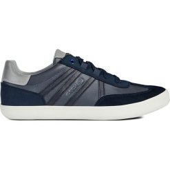 Sneakersy w kolorze granatowym. Niebieskie trampki męskie Geox Adult, na sznurówki. W wyprzedaży za 204,95 zł.