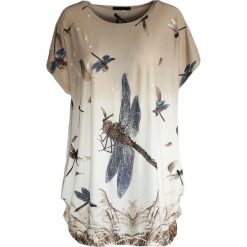 Bluzki, topy, tuniki: Beżowy T-shirt Go Off
