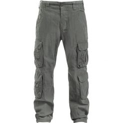 Brandit Pure Vintage Trousers Spodnie oliwkowy. Zielone bojówki męskie marki Brandit, xl, z nadrukiem, z bawełny, długie. Za 224,90 zł.