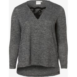 Junarose - Sweter damski – Jrsandie, szary. Szare swetry damskie Junarose, bez wzorów, z koronki, eleganckie, bez rękawów, bez kaptura. Za 139,95 zł.