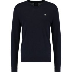 Swetry klasyczne męskie: Abercrombie & Fitch FINE GAUGE Sweter navy