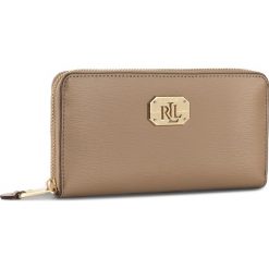 Portfele damskie: Duży Portfel Damski LAUREN RALPH LAUREN – Lrl Zip Wllt 432600074032 Cream